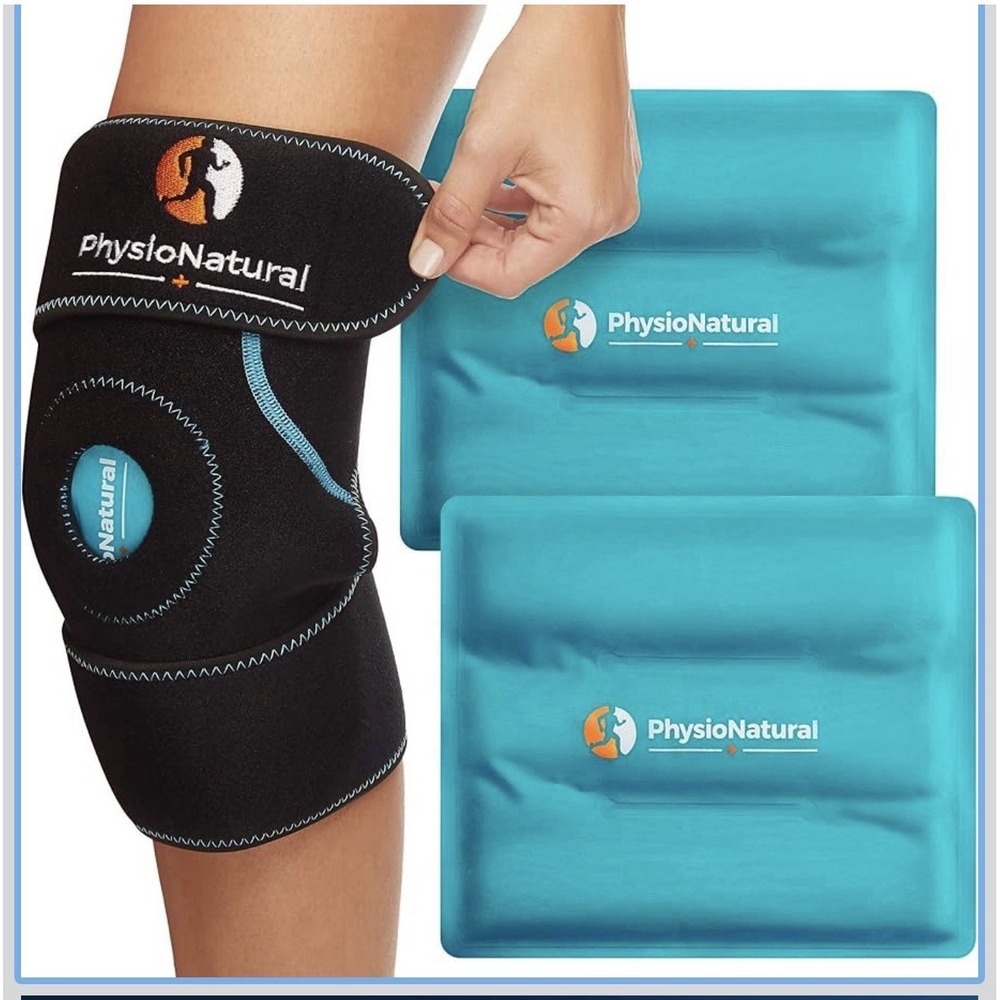 PhysioNatural Ice Pack for Knee Pain Relief - Brand New